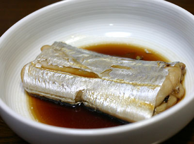 太刀魚の煮物 鮭ハラスのお汁 こんなの食べたよ