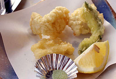 熱いのを出してくれた「ハモの天ぷら」