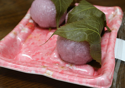 デザートの桜餅